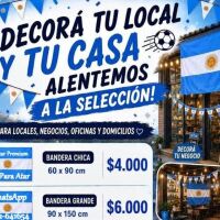 Banderas Argentinas Ideal Para Adornar su Casa Comercio Local