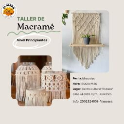 Inscripción a Taller Macramé principiantes 