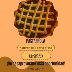 Pastafrolas para este viernes, sábado y domingo!!!