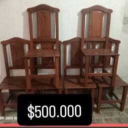 Vendo sillas de algarrobo 