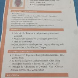 Busco trabajo 