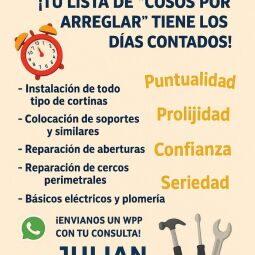Trabajos en el hogar.