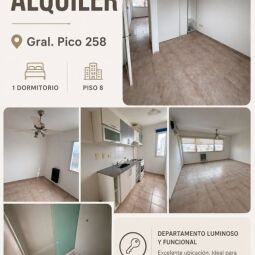 ALQUILO DEPARTAMIENTO 2 AMBIENTES EN SANTA ROSA, LA PAMPA