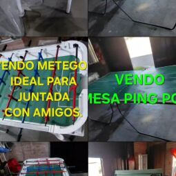 MESA PING PONG Y METEGOL 