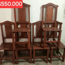 Vendo sillas de algarrobo 