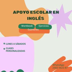 Clases de apoyo escolar en inglés