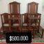 Vendo sillas de algarrobo 